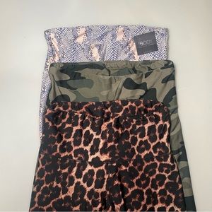 Bundle of 3 printed biker shorts